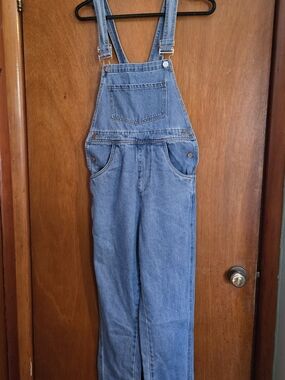 WEWOREWHAT Women's Blue Denim Overalls